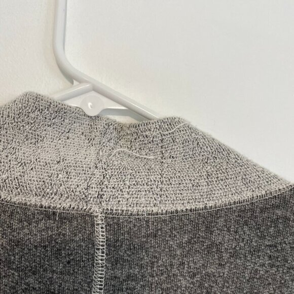 MAURICES Dark Gray Light Gray Colorblock Terry Cloth Open Front Cardigan Sweater - Picture 11 of 14